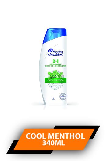 H&s 2in1 Cool Menthol 340ml